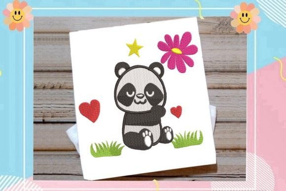 Adorable Panda Embroidery Review for Apparel Design