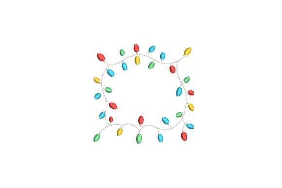 Christmas Lights Frame Embroidery Design Review