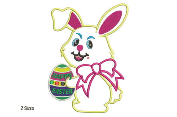 Cute Easter Bunny Egg Embroidery Design Review