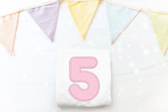 Cute Round Number 5 Applique Embroidery Review
