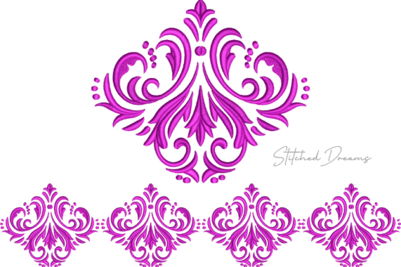 Embroidery Borders of Motifs Design Review