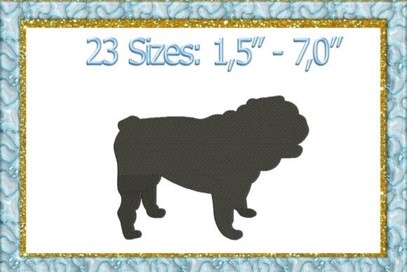 English Bulldog Embroidery Design Review
