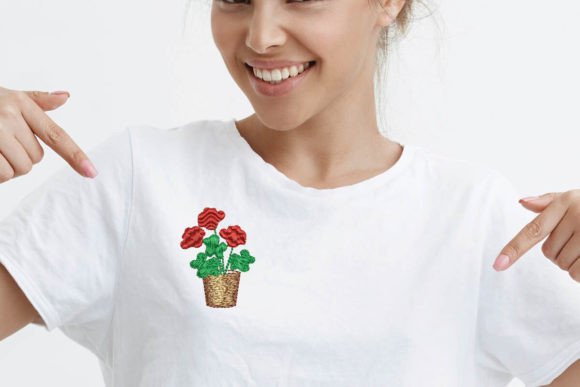 Geranium Flower Embroidery Review for Etsy Sellers