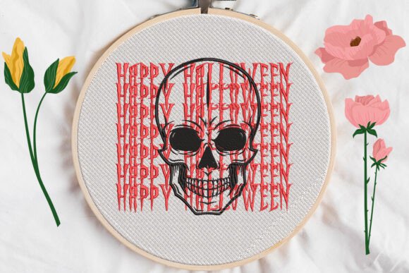 Halloween Skull Embroidery Review