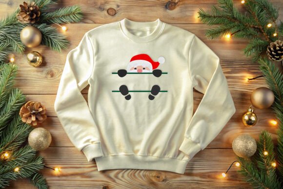 Peeking Santa Split Embroidery Review