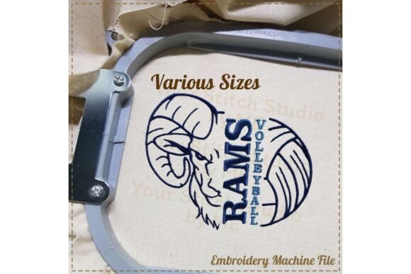 Ram Volleyball Embroidery Design Review